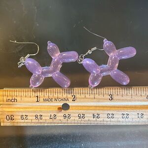 Cute & Quirky! Balloon Dog Earrings New